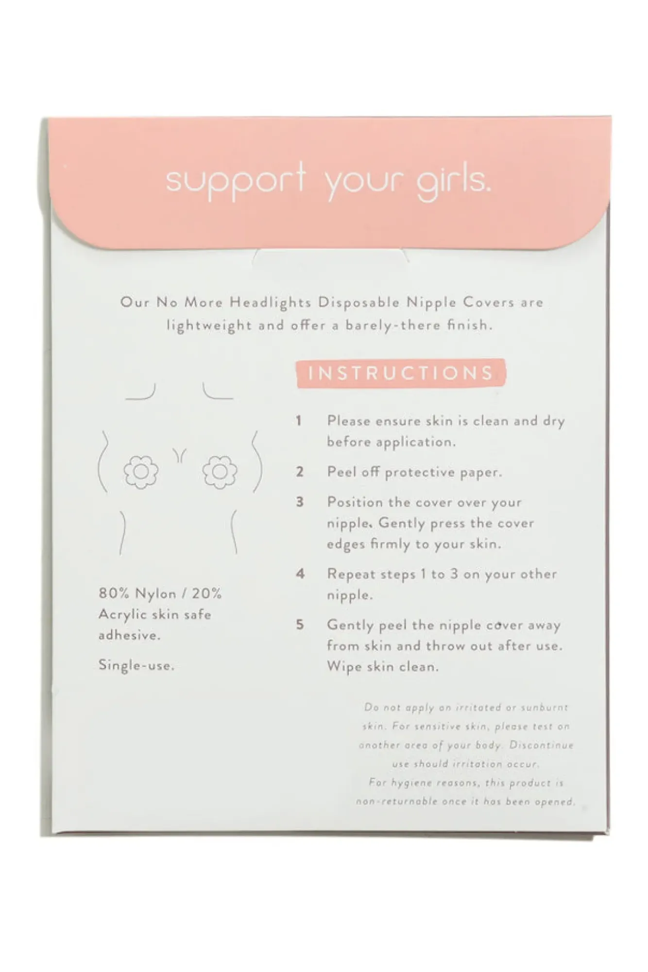 Breast Tape>Hello Molly UNDERCOVER STYLE HELPERS No More Headlights Disposable Nipple Covers Nude
