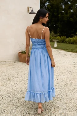 Cocktail Dresses|Brunch Dresses>Hello Molly Understand It Maxi Dress Blue