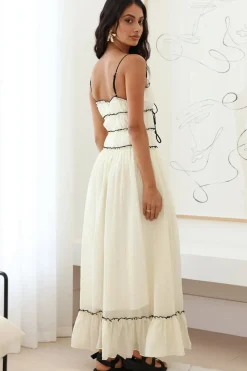 Wedding Guest Dresses|Cocktail Dresses>Hello Molly Understand It Maxi Dress Cream