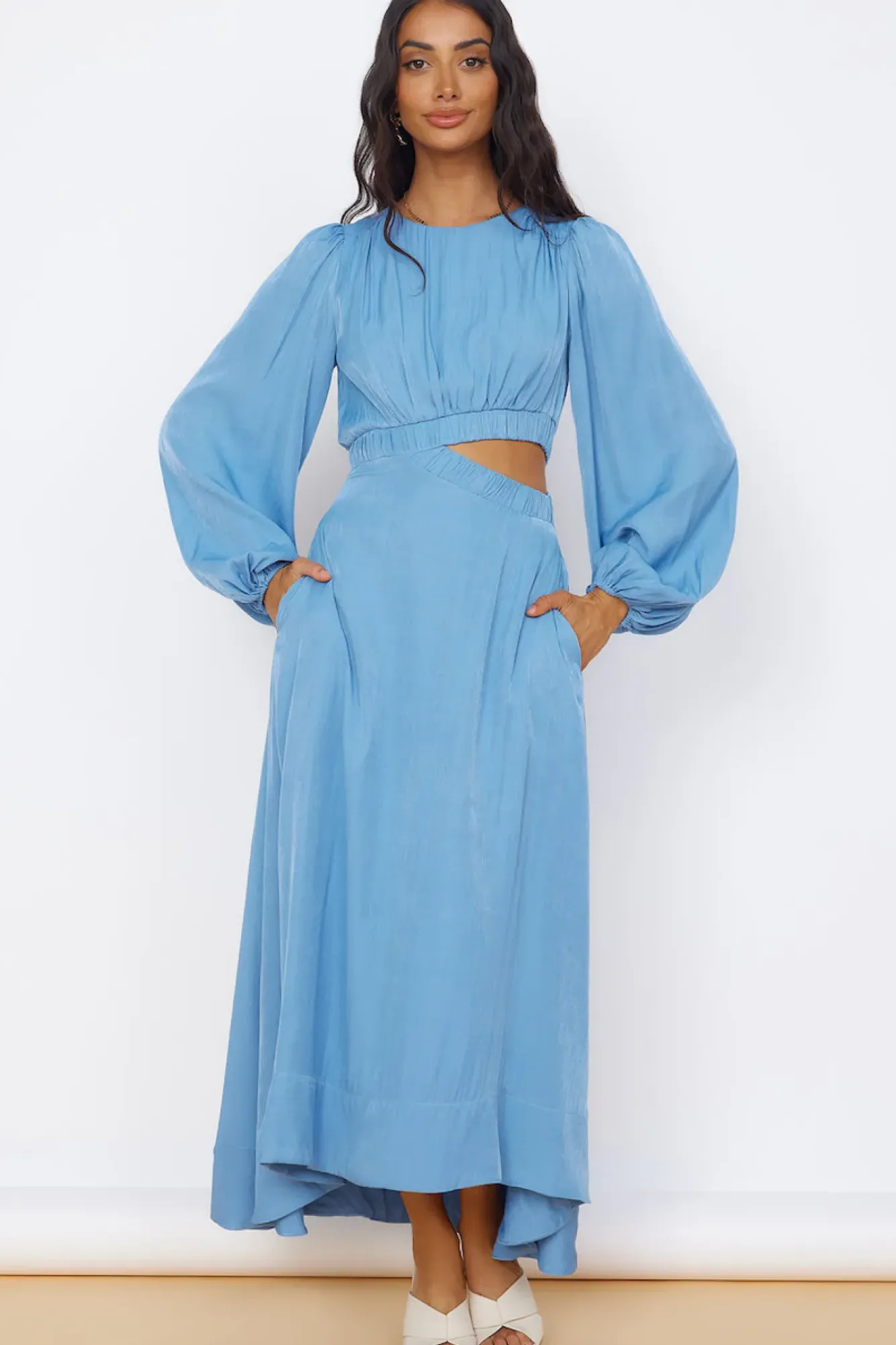 Vacation Dresses|Spring Break Dresses>Hello Molly Up All Night Maxi Dress Blue