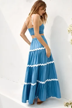 Skirt And Top Sets>Hello Molly Up All Night Set Blue