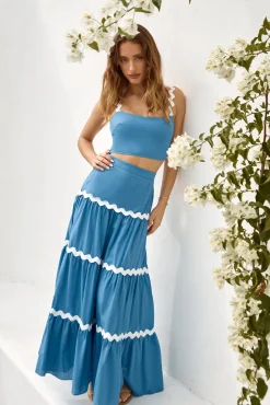 Skirt And Top Sets>Hello Molly Up All Night Set Blue