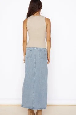 Cropped>Hello Molly Uplift Your Mind Crop Top Beige