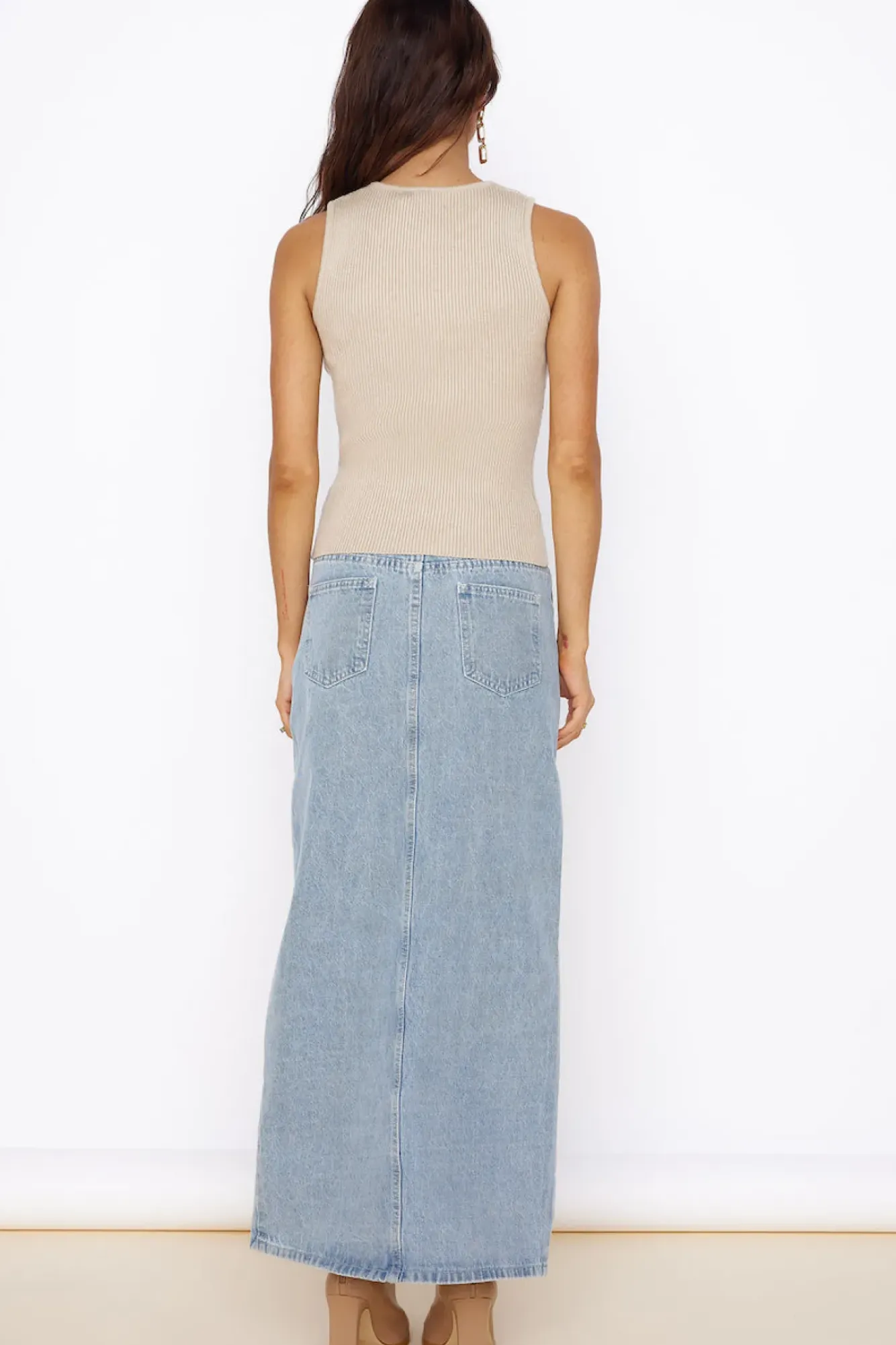 Cropped>Hello Molly Uplift Your Mind Crop Top Beige