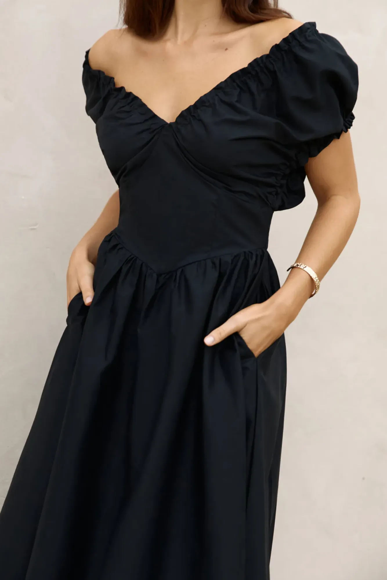 Cocktail Dresses|Date Night Dresses>Hello Molly Upon A Dream Midi Dress Black