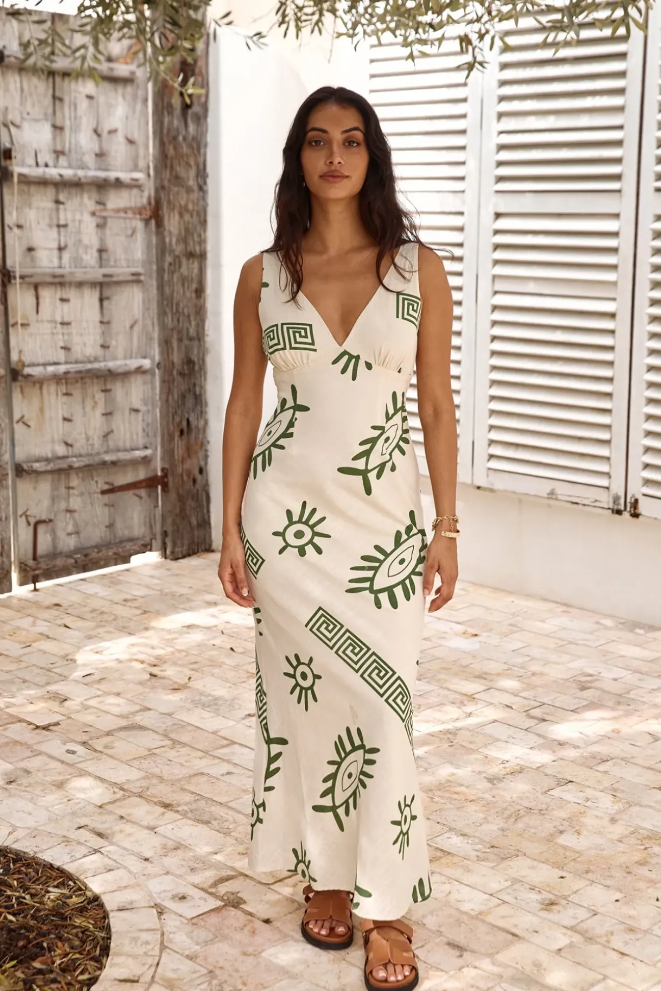 Vacation Dresses|Spring Break Dresses>Hello Molly Vacation Calling Maxi Dress Green