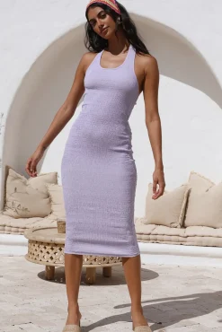 Vacation Dresses|Spring Break Dresses>Hello Molly Vanilla Sweet Midi Dress Purple