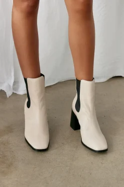 Boots>Verali Link Chelsea Gusset Boots Bone