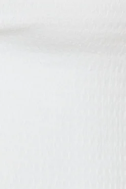 Long Sleeve|Cropped>Hello Molly Vice Versa Crop Top White