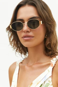 Sunglasses>Hello Molly Vienna Sunglasses Gold