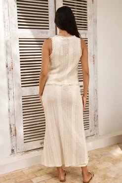 Skirts|Skirt And Top Sets>Hello Molly Villa Bliss Maxi Skirt Beige