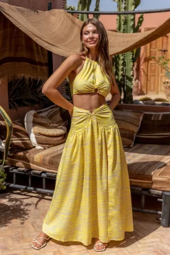 Cropped>Hello Molly Villasi Crop Top Yellow