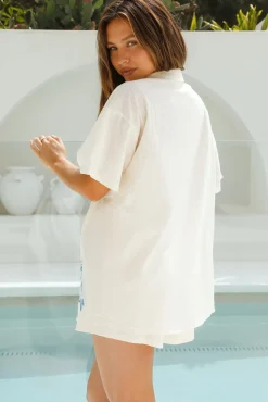 Two-Piece Shorts Set>Hello Molly Vinyard Daydream Set Beige