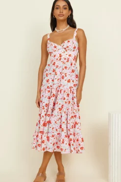 Casual Dresses|Maxi Dresses>Hello Molly Vivid Daydreams Maxi Dress Pink