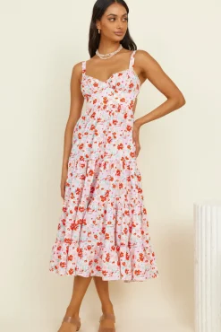 Casual Dresses|Maxi Dresses>Hello Molly Vivid Daydreams Maxi Dress Pink