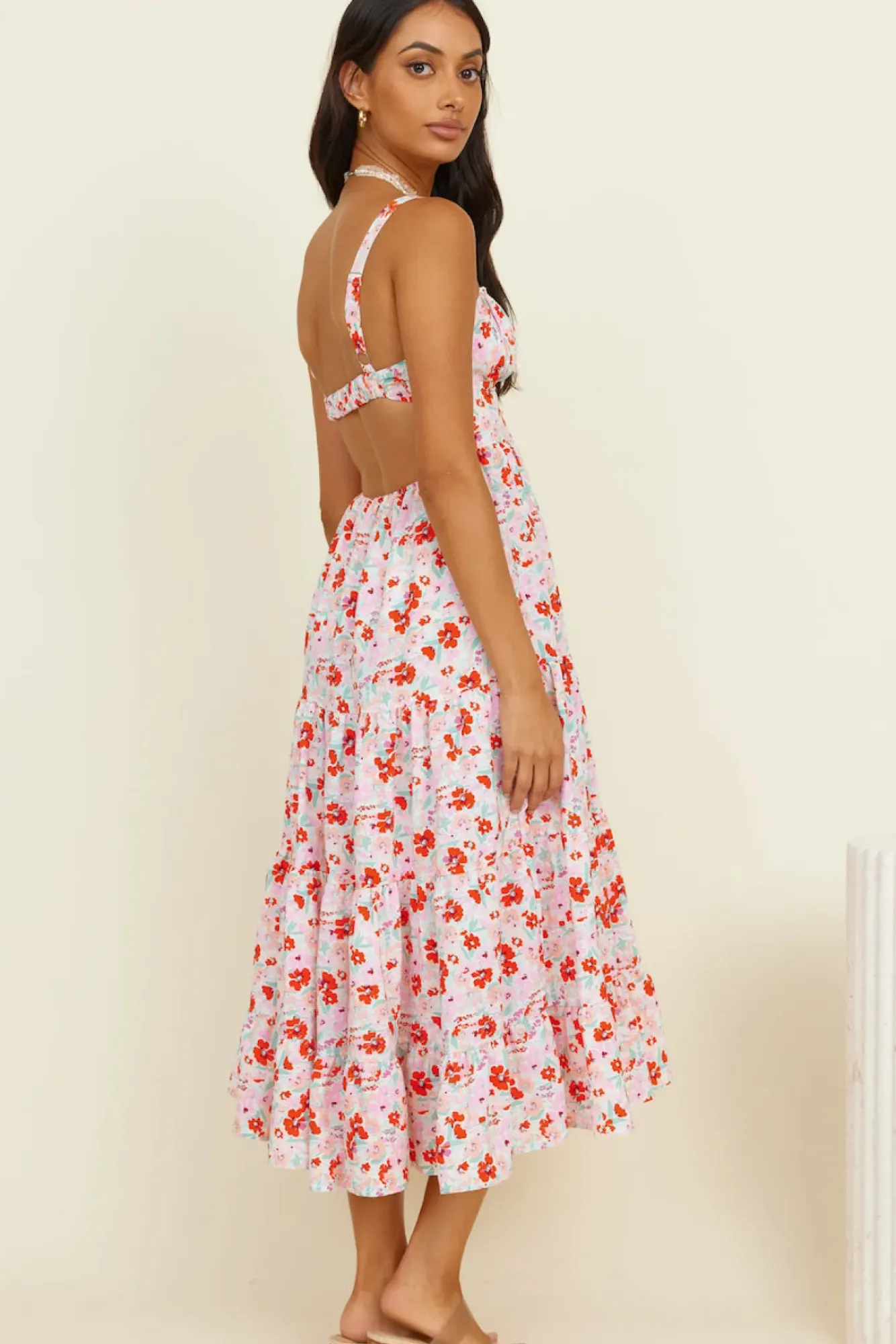 Casual Dresses|Maxi Dresses>Hello Molly Vivid Daydreams Maxi Dress Pink