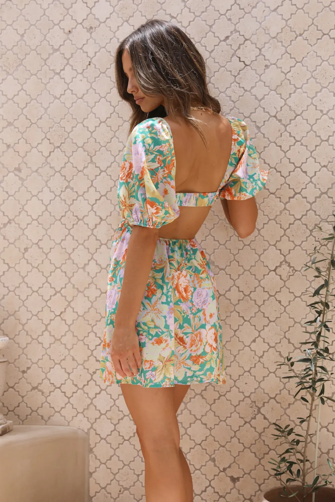 Vacation Dresses|Spring Break Dresses>Hello Molly Voices Around You Dress Green