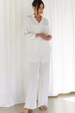 Shirts|Long Sleeve>Hello Molly Voyager Shirt White