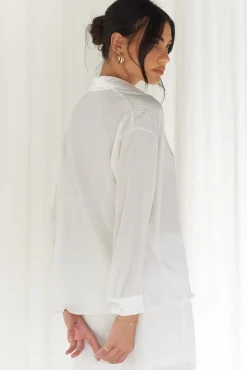Shirts|Long Sleeve>Hello Molly Voyager Shirt White