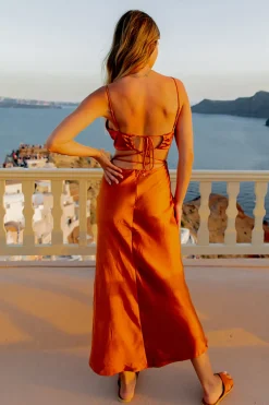 Wedding Guest Dresses|Formal Dresses>Hello Molly Waiting For You Maxi Dress Bronze