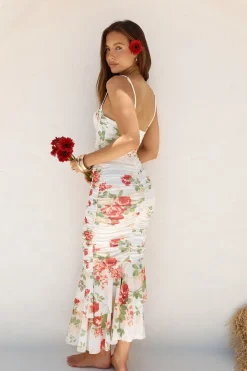 Date Night Dresses|Brunch Dresses>Hello Molly Wander Beyond Mesh Maxi Dress Floral
