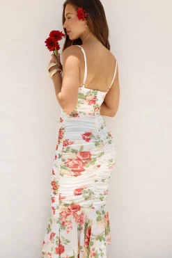 Date Night Dresses|Brunch Dresses>Hello Molly Wander Beyond Mesh Maxi Dress Floral