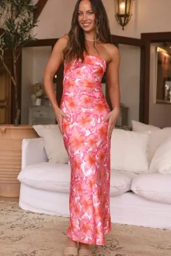 Wedding Guest Dresses|Formal Dresses>Hello Molly Wandering Eyes Maxi Dress Pink