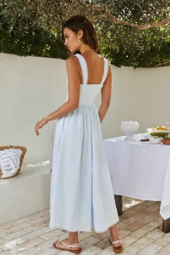 Wedding Guest Dresses|Vacation Dresses>Hello Molly Wandering Soul Maxi Dress Blue