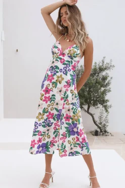 Casual Dresses|Floral Dresses>Hello Molly Want You Back Midi Dress Multi