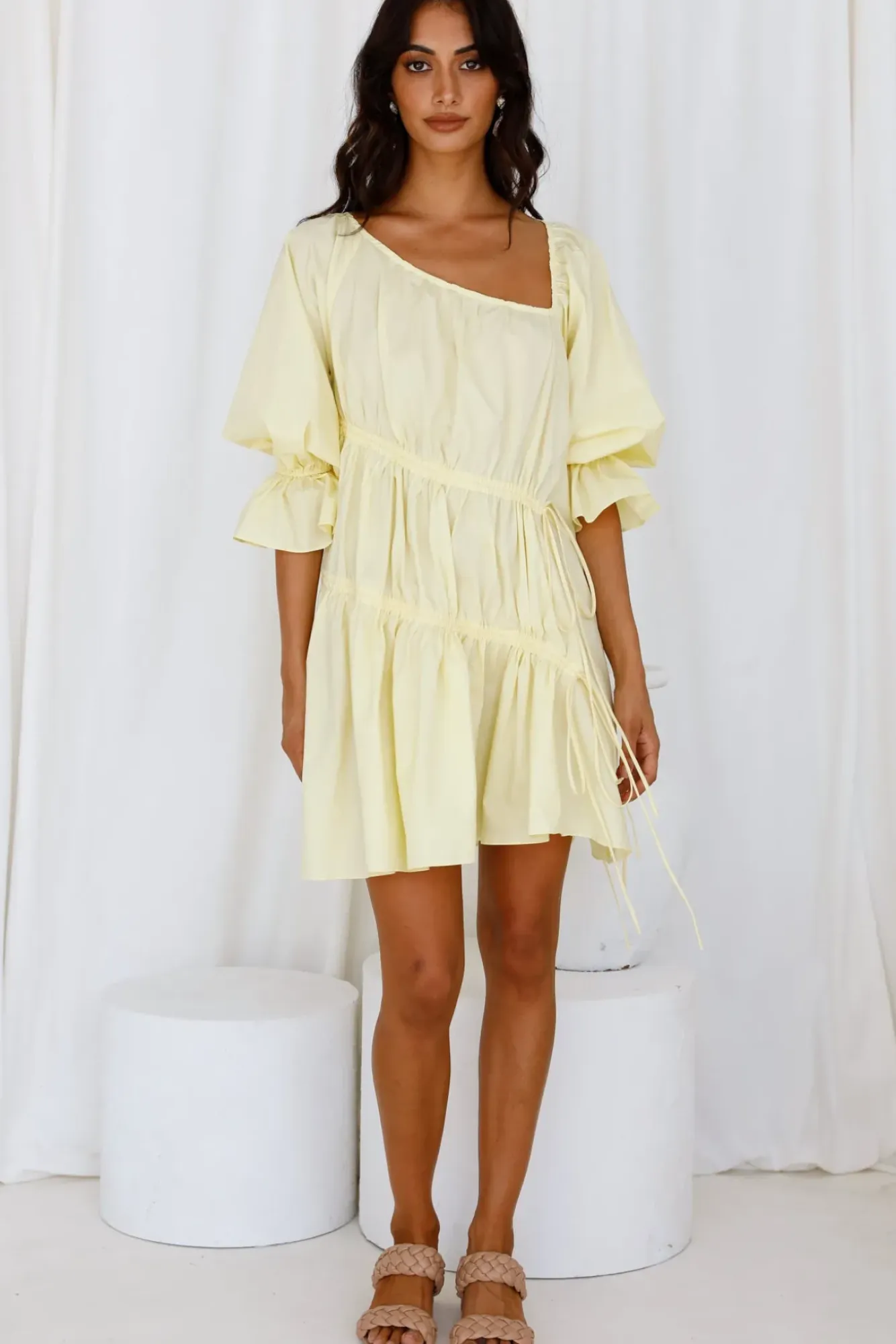 Spring Break Dresses|Brunch Dresses>Hello Molly Warming Up Dress Yellow