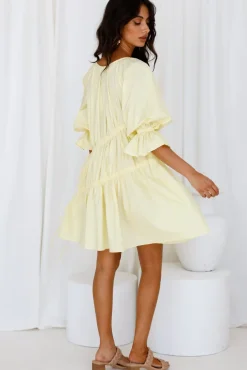Spring Break Dresses|Brunch Dresses>Hello Molly Warming Up Dress Yellow