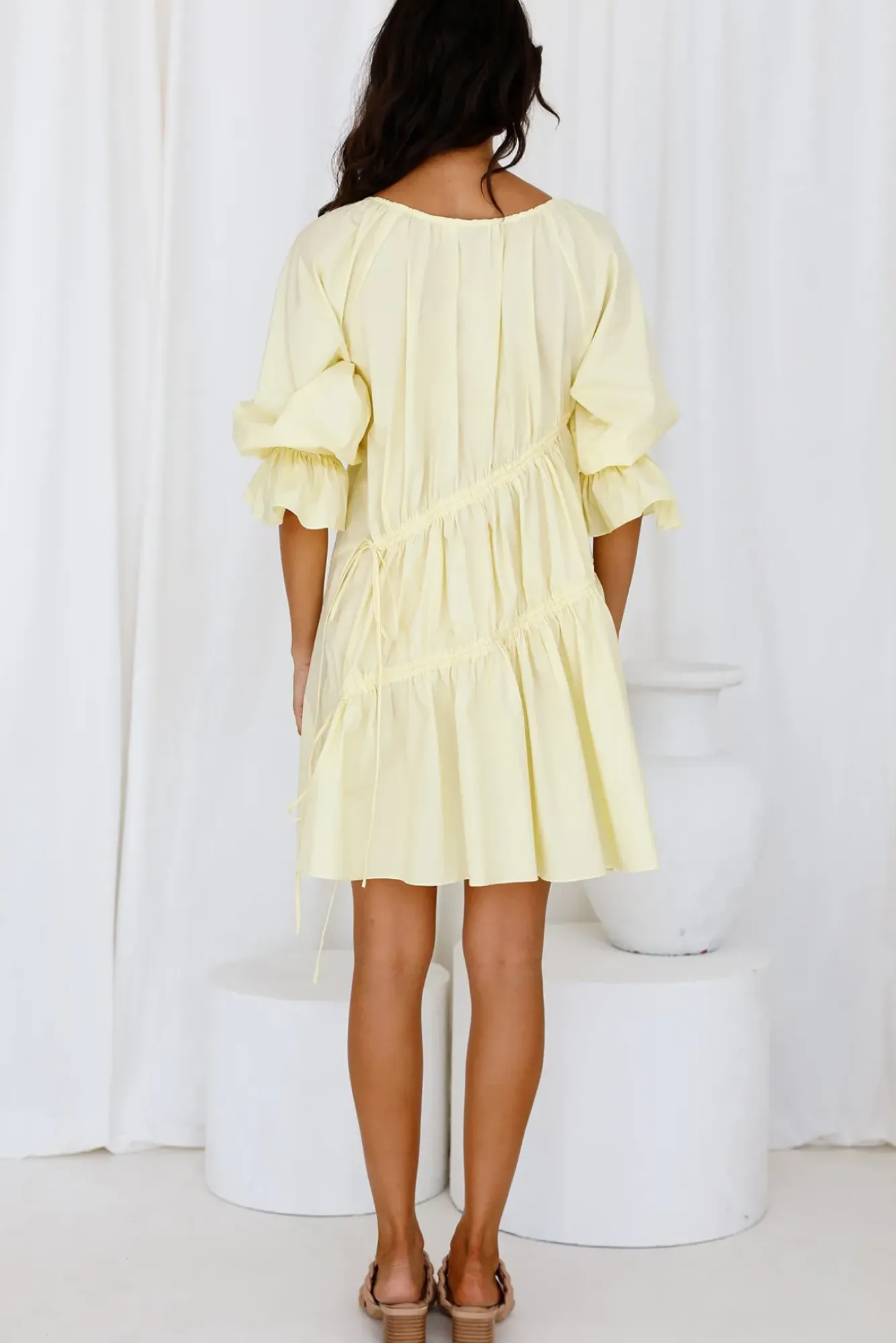 Spring Break Dresses|Brunch Dresses>Hello Molly Warming Up Dress Yellow