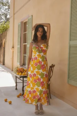 Cocktail Dresses|Vacation Dresses>Hello Molly Warm Regards Maxi Dress Print