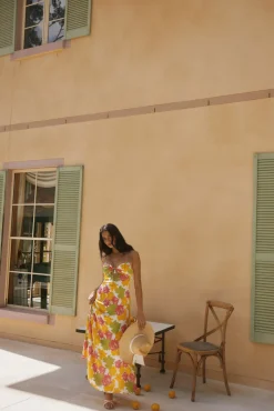 Cocktail Dresses|Vacation Dresses>Hello Molly Warm Regards Maxi Dress Print