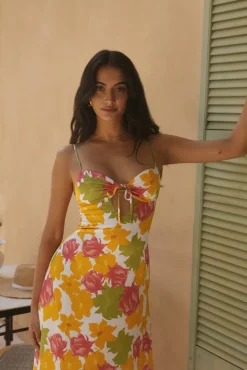 Cocktail Dresses|Vacation Dresses>Hello Molly Warm Regards Maxi Dress Print