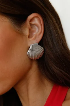 Earrings>Hello Molly Washed Up Earrings Silver