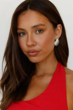 Earrings>Hello Molly Washed Up Earrings Silver