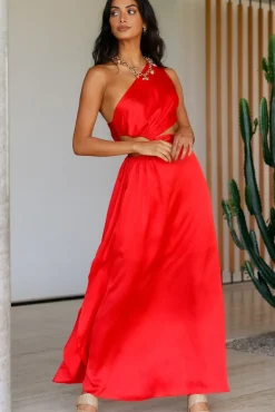 Formal Dresses|Bridesmaid Dresses>Hello Molly We Got This Feeling Maxi Dress Red