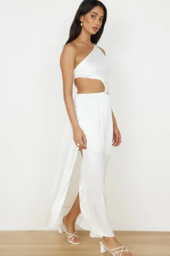 White Dresses|Maxi Dresses>Hello Molly We Got This Feeling Maxi Dress White