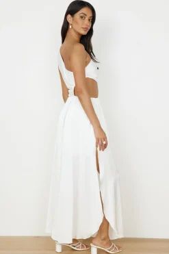 White Dresses|Maxi Dresses>Hello Molly We Got This Feeling Maxi Dress White