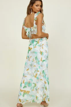 Maxi Dresses>Hello Molly West Coast Drive Maxi Dress Green