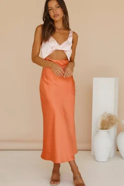 Formal Dresses|Vacation Dresses>Hello Molly When You Breathe Maxi Dress Orange