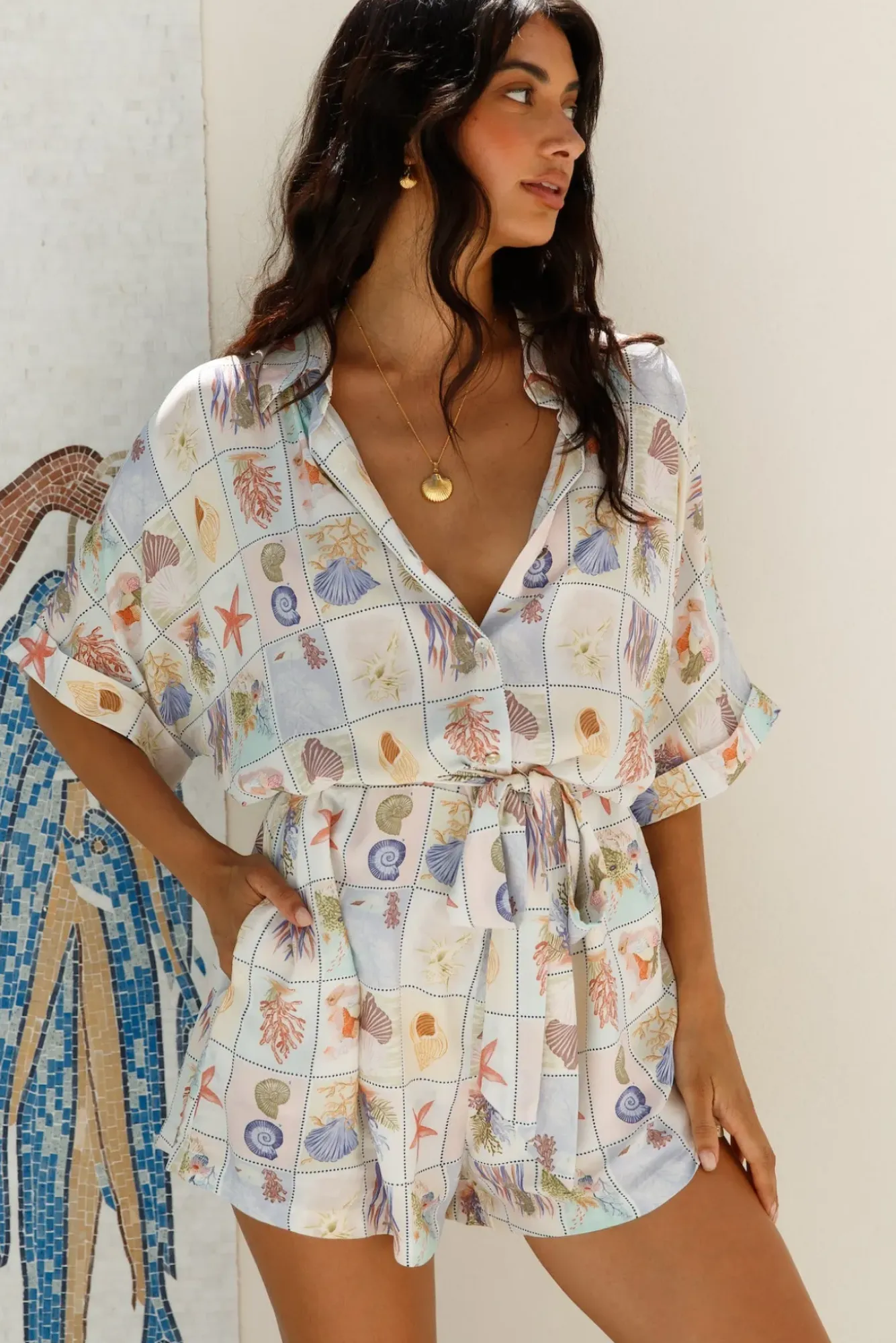 Rompers>Hello Molly Where It Begins Romper Multi