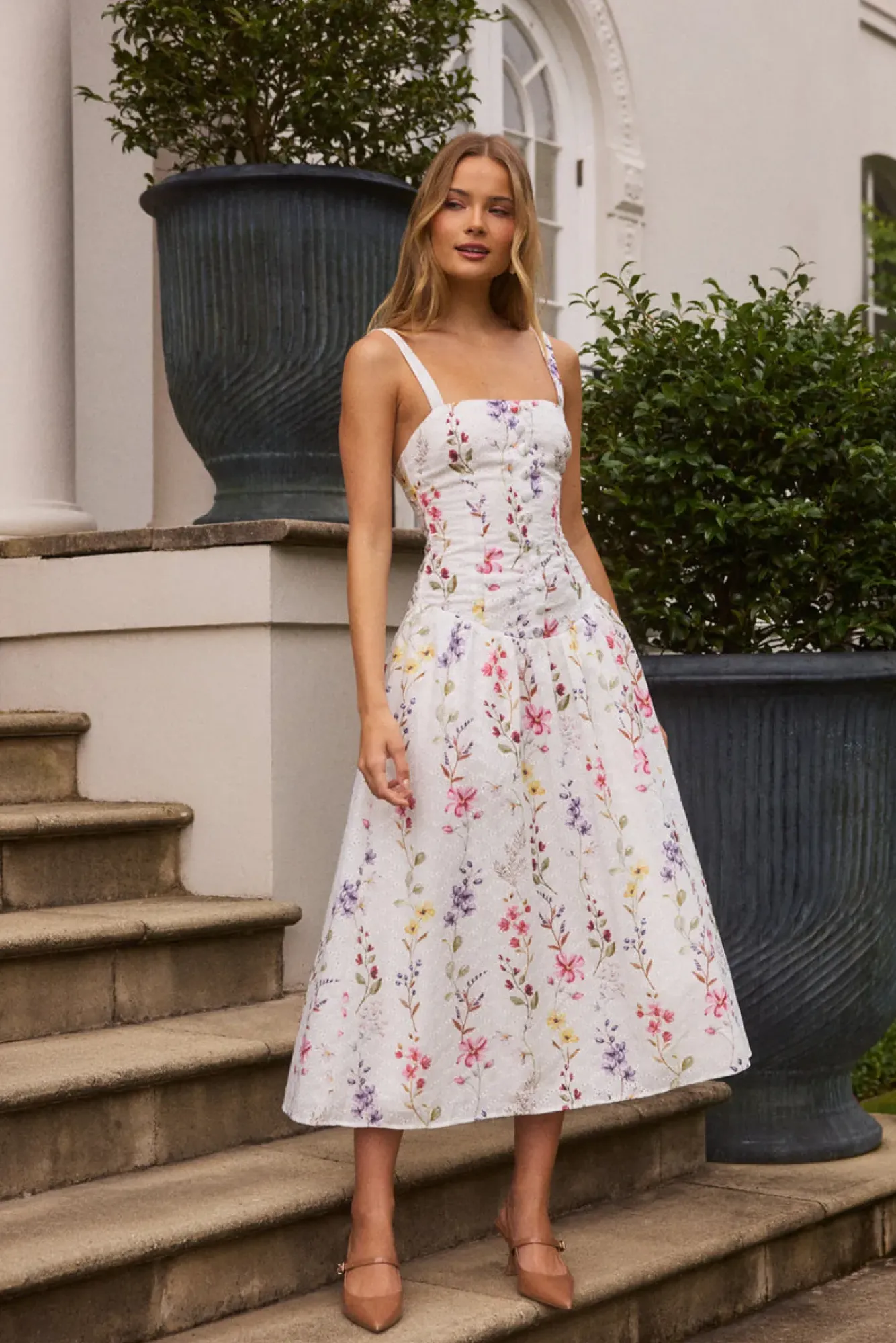 Vacation Dresses|Date Night Dresses>Hello Molly Whimsical Charm Maxi Dress Print