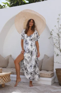 Wedding Guest Dresses|Cocktail Dresses>Hello Molly Whimsical Heart Maxi Dress Blue