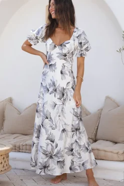 Wedding Guest Dresses|Cocktail Dresses>Hello Molly Whimsical Heart Maxi Dress Blue