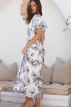 Wedding Guest Dresses|Cocktail Dresses>Hello Molly Whimsical Heart Maxi Dress Blue