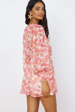 Rompers>Hello Molly Wildflower Sky Romper Pink