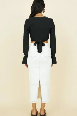 Skirts>Hello Molly Willow Tree Maxi Skirt White