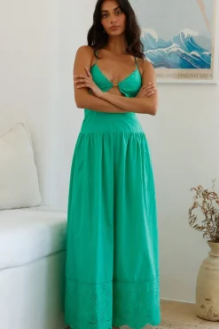 Cocktail Dresses|Spring Break Dresses>Hello Molly Winery On The Coast Maxi Dress Green